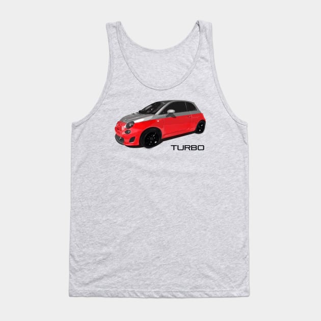 Turbo Pop Fiat 500 Tank Top by CreativePhil